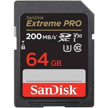 SANDISK SDXC 64GB EXTREME PRO 200MB/S  ((SDSDXXU-064G-GN4IN)