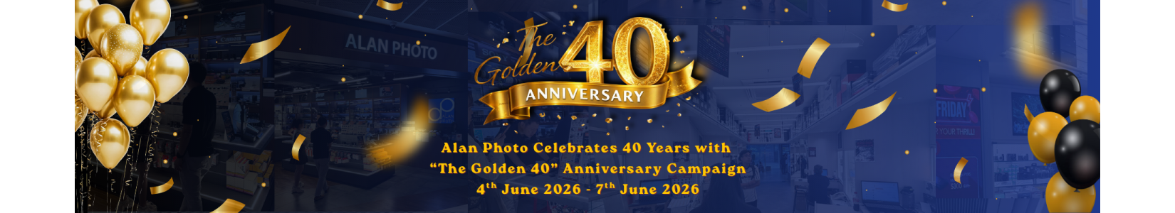Alan Photo Celebrates 40 Years Anniversary Campaign