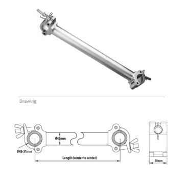 Kupo pipe-to-pipe coupler, cross, 1000mm