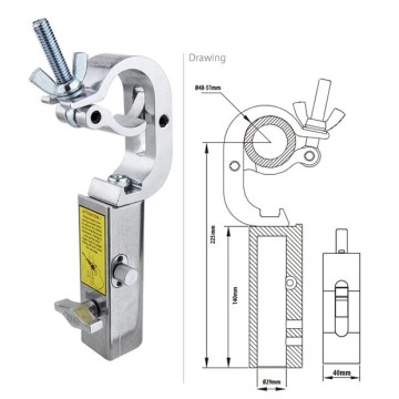 Kupo handcuff clamp with w/28mm socket