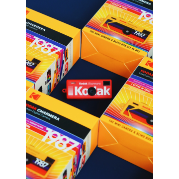 KODAK CHARMERA Keychain Digital Camera Blind Box Collection (Bundle with 64gb Micro Sd Card)