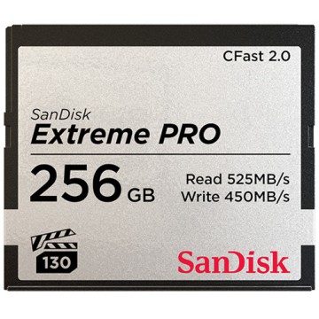SANDISK CFAST 2.0 256GB EXTREME PRO 525MB/S  (SDCFSP-256G-G46D)