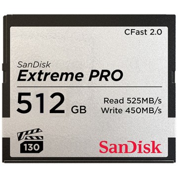 SANDISK CFAST 2.0 512GB EXTREME PRO 525MB/S  (SDCFSP-512G-G46D)