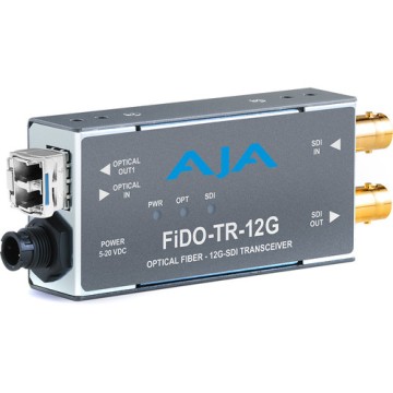 AJA 1-Channel 12G-SDI/LC Single Mode LC Fiber Transceiver