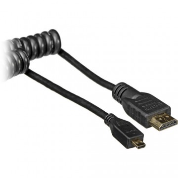 ATOMOS COILED MICRO HDMI TO FULL HDMI CABLE (50CM) (ATOMCAB014)