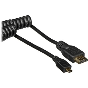 ATOMOS COILED MICRO HDMI TO FULL HDMI CABLE (30CM)(ATOMCAB015)